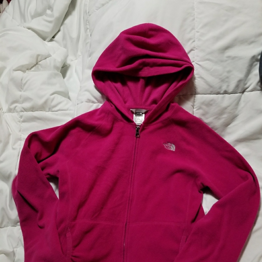 Girls fleece zip up North face